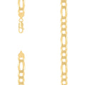 925 Silver Super Flat Figaro Chain 10mm-9"