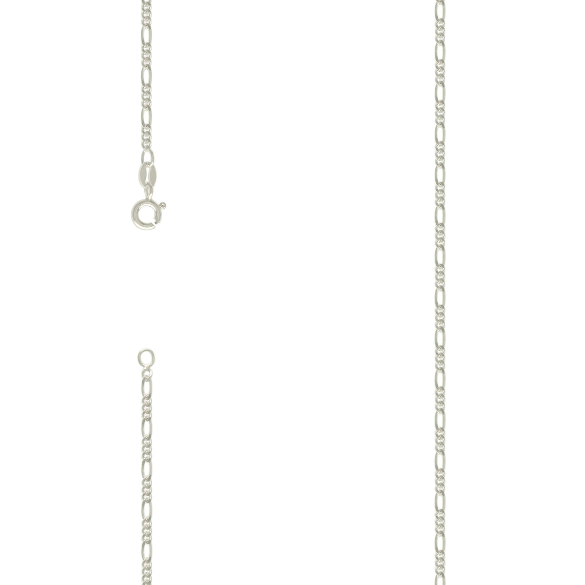 925 Silver Solid Classic Figaro 2.0mm-14"