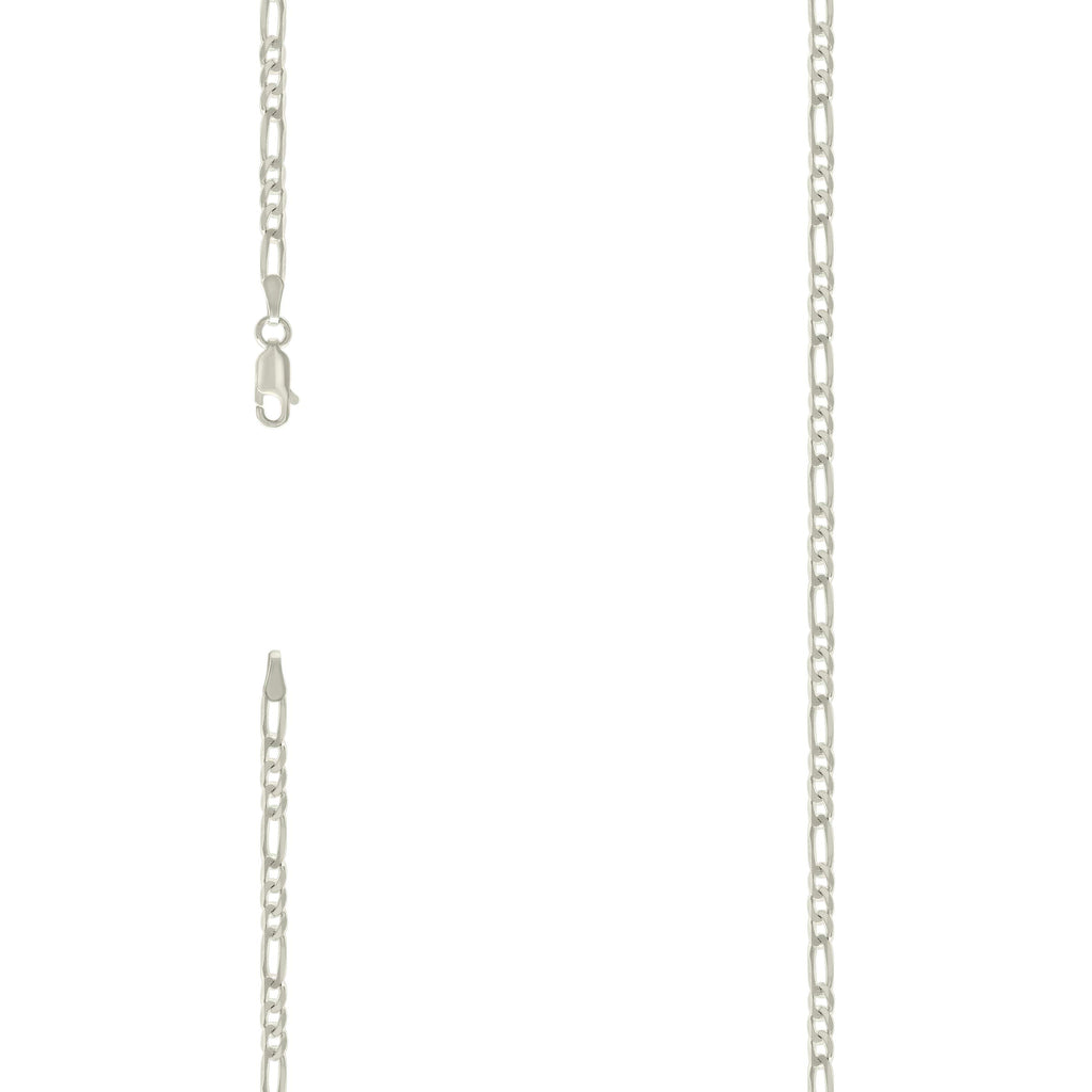 925 Silver Solid Classic Figaro 3.0mm-24"