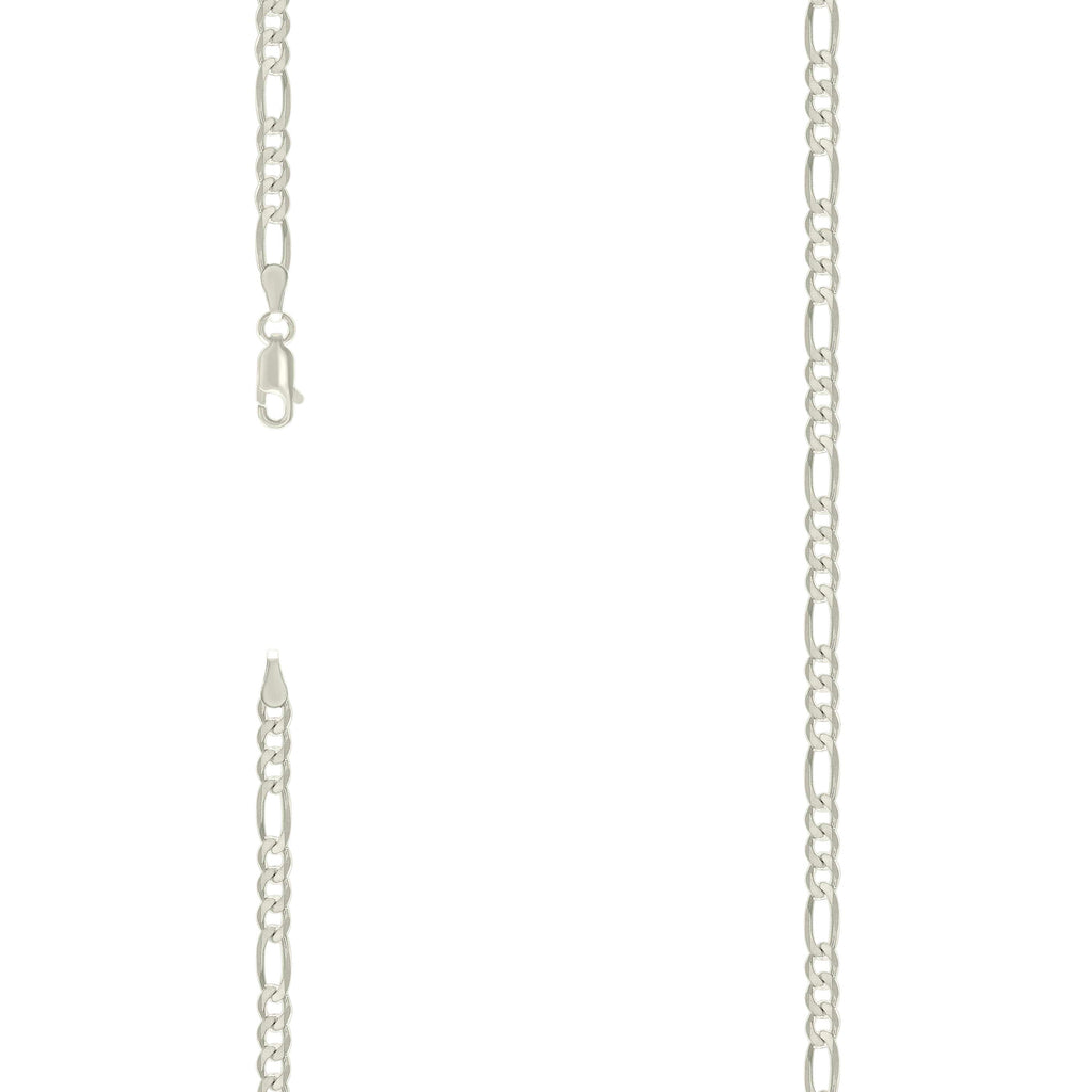 925 Silver Solid Classic Figaro 4.0mm-7"