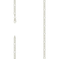 925 Silver Solid Classic Figaro 4.0mm-22"