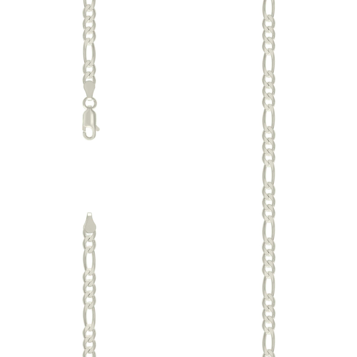 925 Silver Solid Classic Figaro 5.0mm-22"