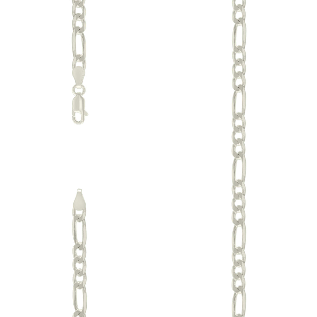 925 Silver Solid Classic Figaro 6.0mm