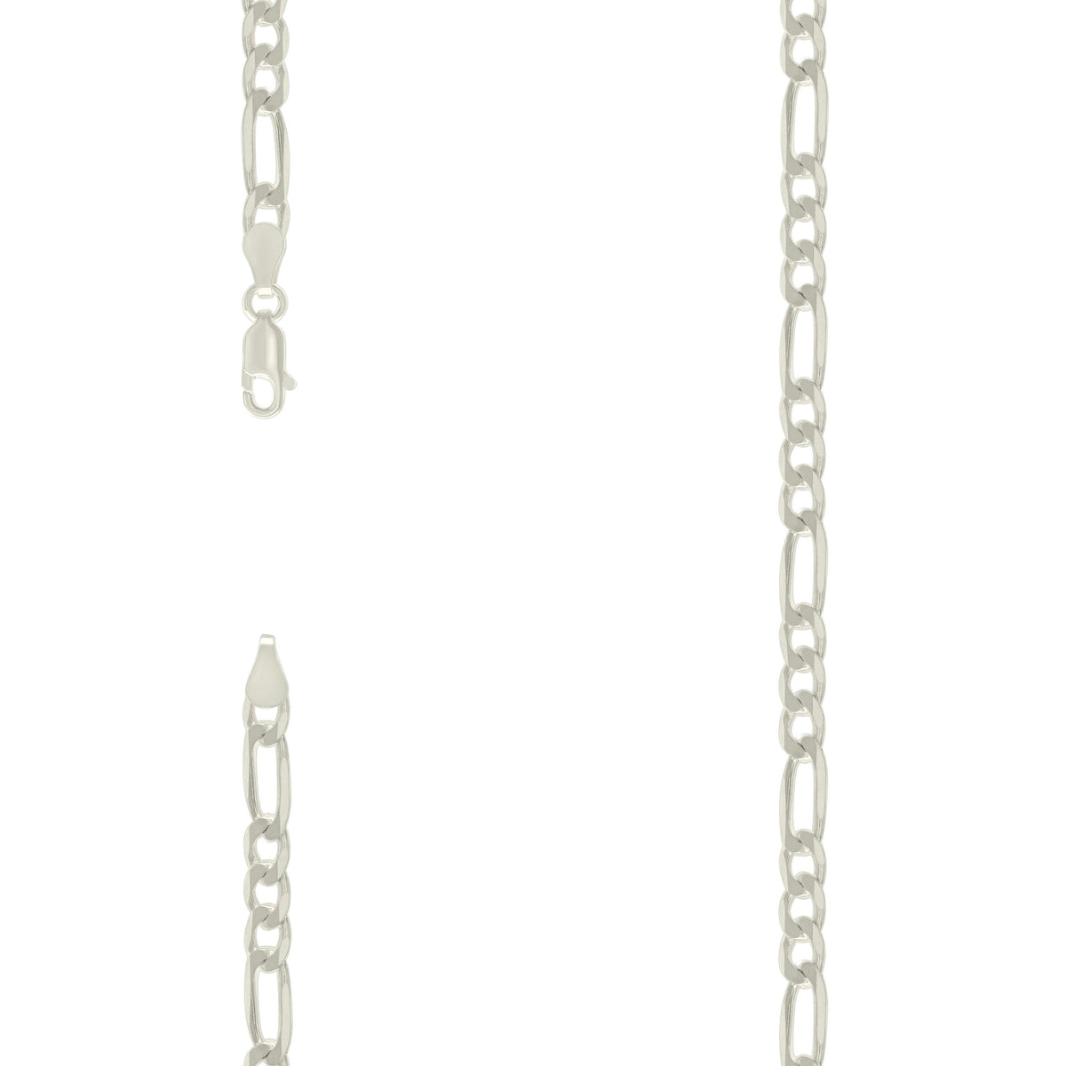 925 Silver Solid Classic Figaro 6.0mm-16"