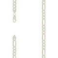 925 Silver Solid Classic Figaro 8.0mm-18"