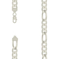 925 Silver Solid Classic Figaro 11.0mm-24"