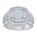 925 Sterling Silver Mens Cubic-Zirconia Fashion Ring