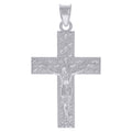 925 Sterling Silver Mens Crucifix Cross Religious Charm Pendant