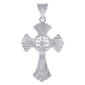 925 Sterling Silver Mens Crucifix Cross Religious Charm Pendant