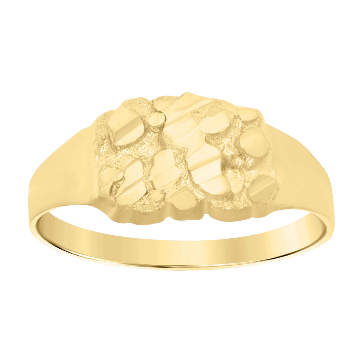 14K Gold Nugget Ring