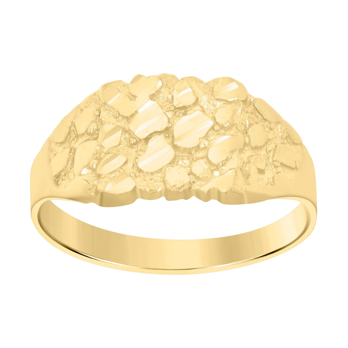 14K Gold Nugget Ring