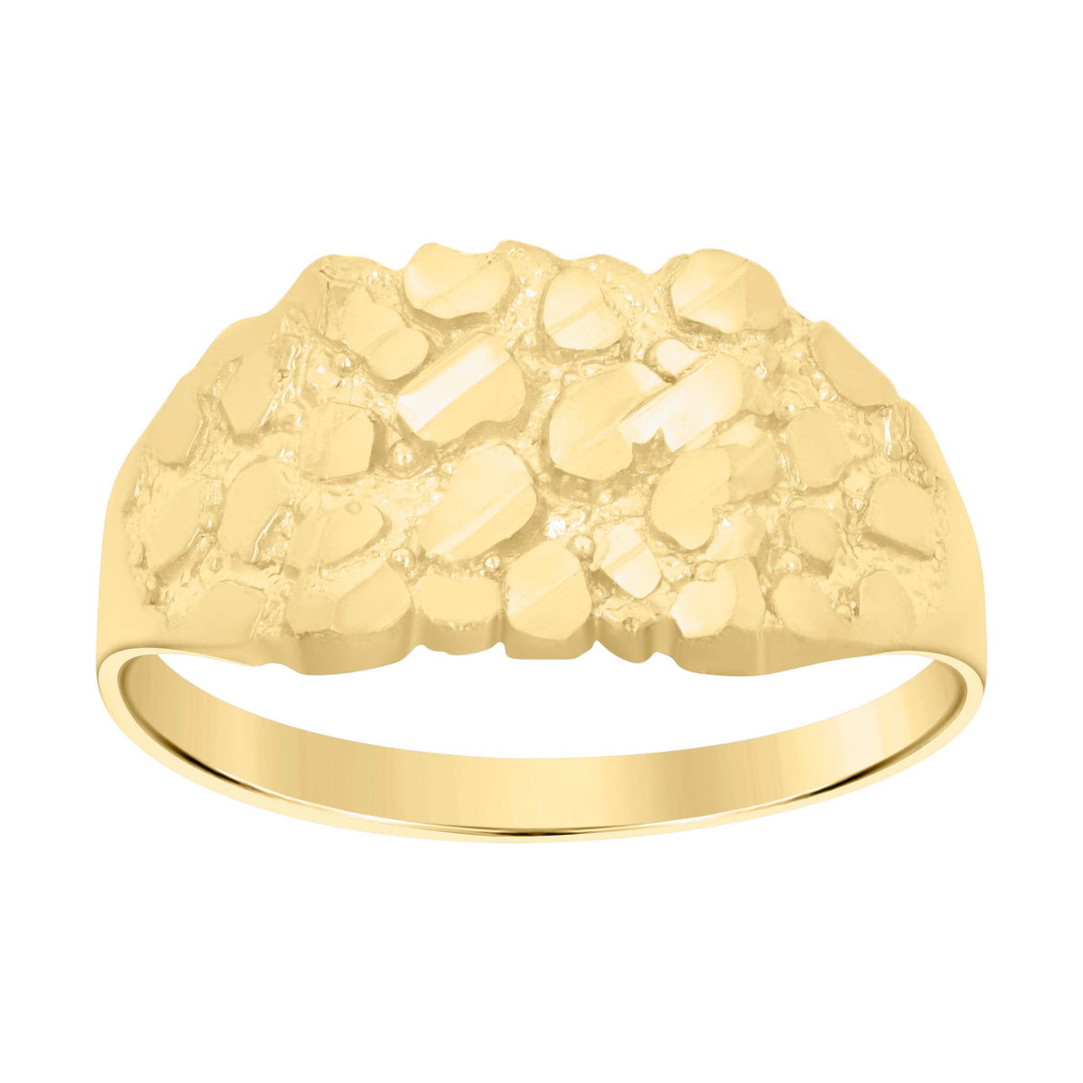 14K Gold Nugget Ring