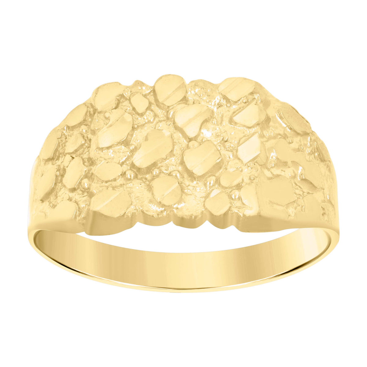 14K Gold Nugget Ring