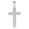 925 Sterling Silver Mens Crucifix Cross Religious Charm Pendant
