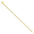 10K Yellow Gold Womens Fashion Beaded Bracelet Size 7 Inches