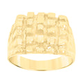 10K Yellow Gold Mens Nugget Fashion Ring
