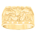 10K Yellow Gold Mens Nugget Fashion Ring