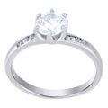 925 Sterling Silver Womens Moissanite 1.25Ct Solitaire Engagement Ring
