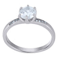 925 Sterling Silver Womens Moissanite 1.25Ct Solitaire Engagement Ring Size 7