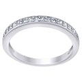 925 Sterling Silver Womens Moissanite 0.23Ct Wedding Band Ring