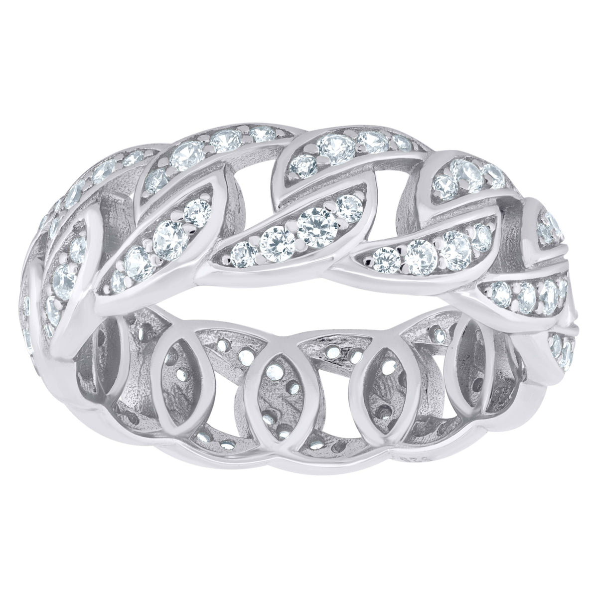 925 Sterling Silver Womens Moissanite 1.51Ct Fashion Ring Size 10