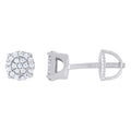 925 Sterling Silver Womens Moissanite 0.28Ct Stud Earrings