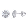 925 Sterling Silver Womens Moissanite 0.53Ct Stud Earrings