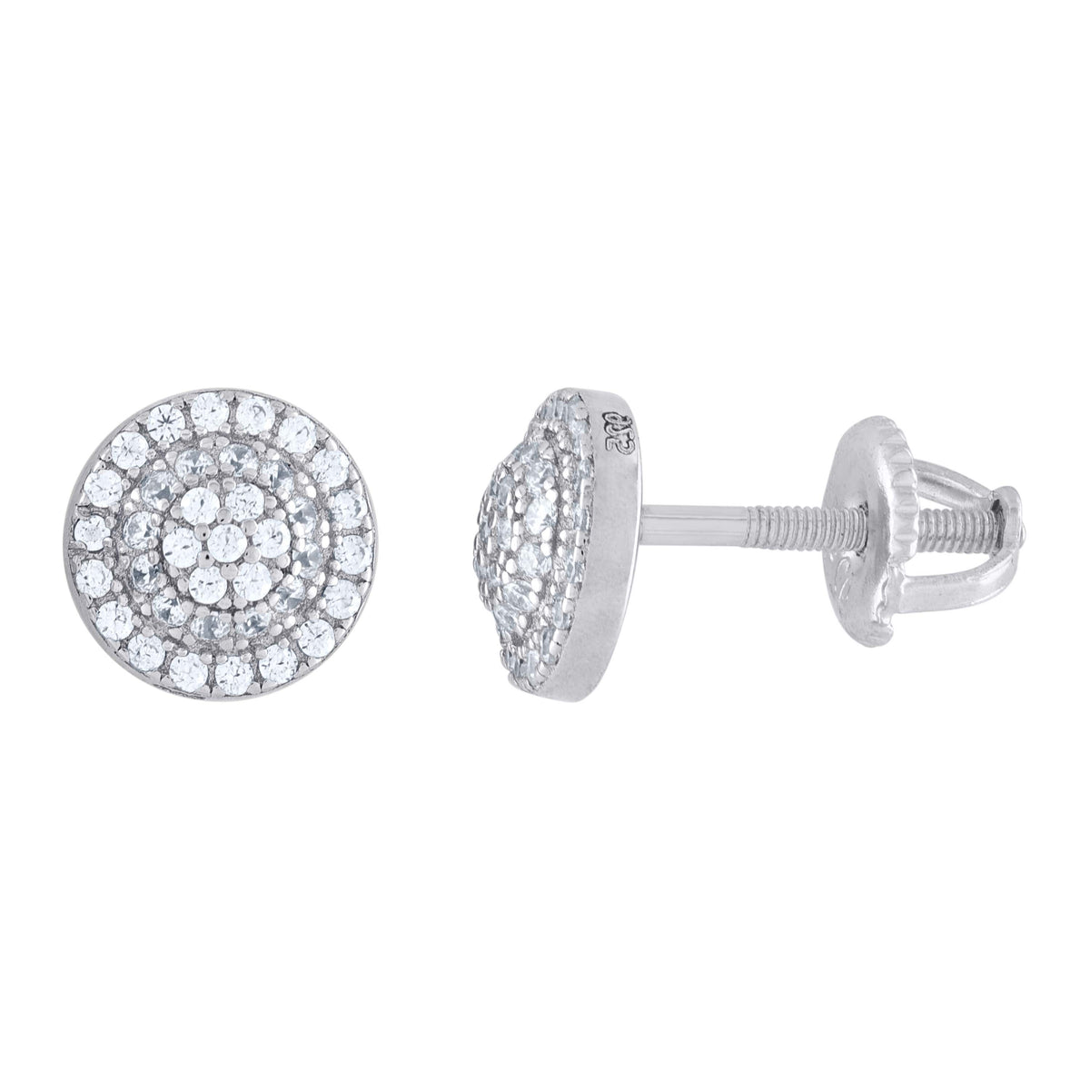 925 Sterling Silver Womens Moissanite 0.53Ct Stud Earrings