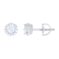 925 Sterling Silver Womens 1.37ct Moissanite Fashion Stud Earrings