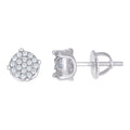 925 Sterling Silver Womens Moissanite 0.27Ct Stud Earrings
