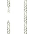 925 Silver Super Flat Figaro Chain 11mm
