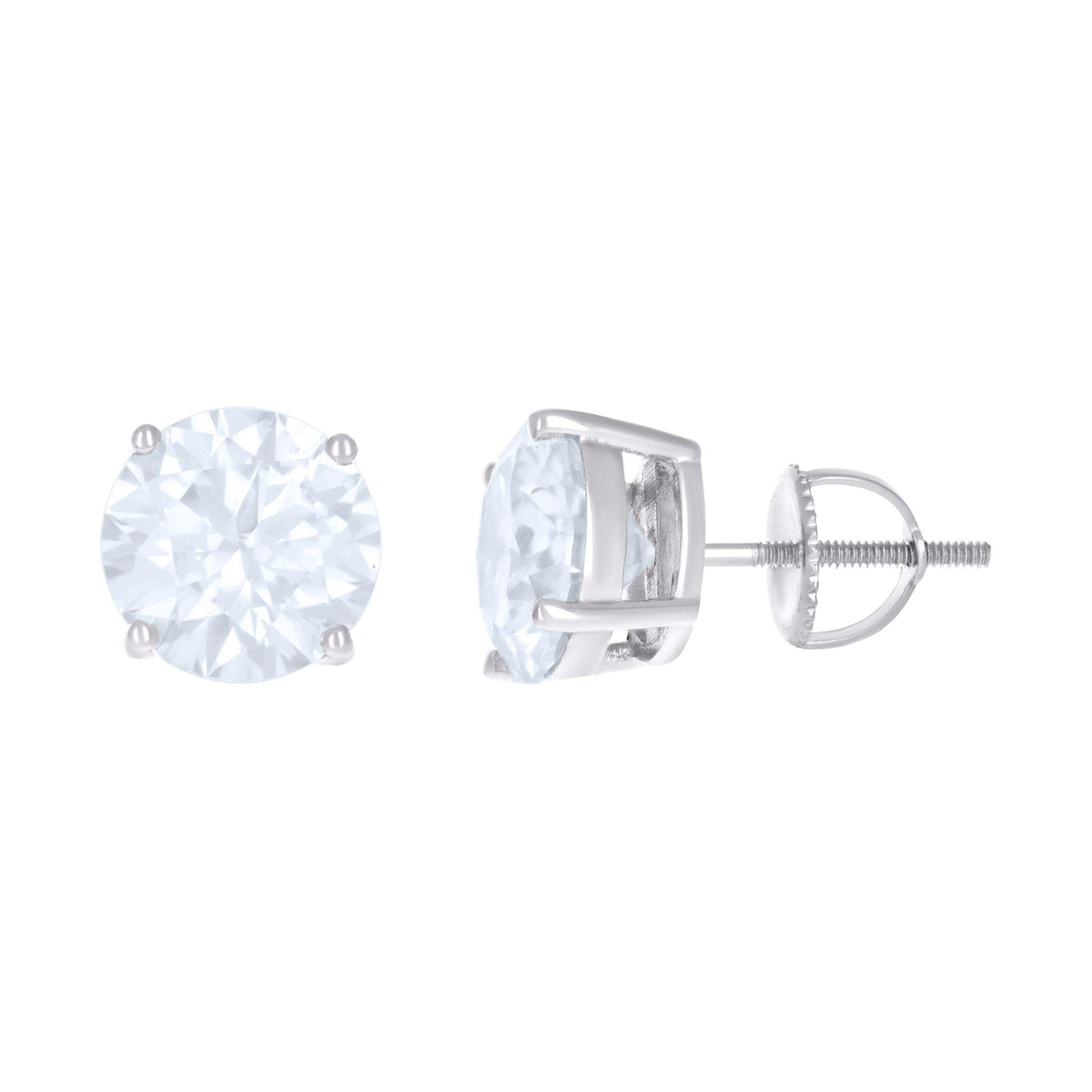 925 Sterling Silver Womens 5.2ct Moissanite Fashion Stud Earrings