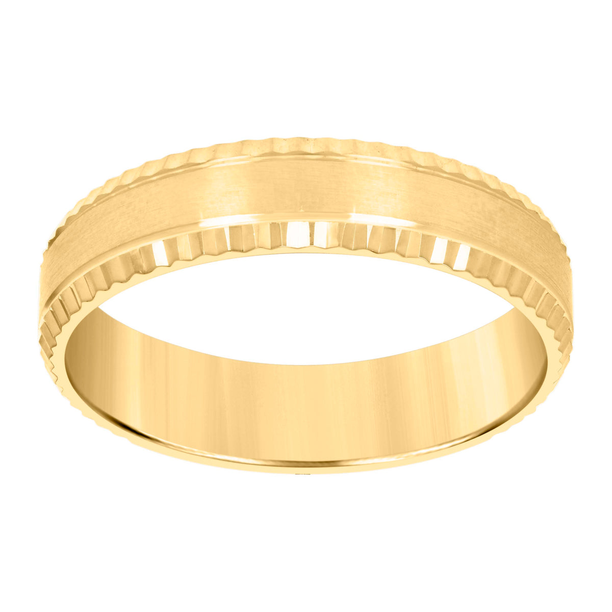 14K Gold Band Ring 6mm-10
