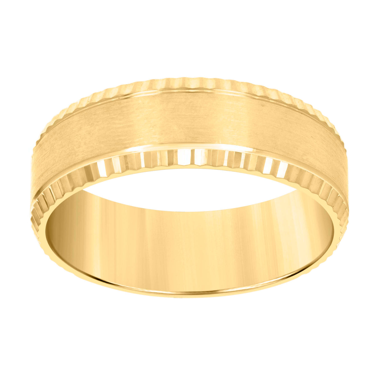14K Gold Band Ring 8mm-10