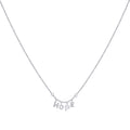 925 Sterling Silver Womens HOPE Charm Necklace
