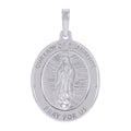 925 Sterling Silver Unisex Guadalupe/Mother Marry Religious Charm Pendant