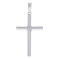 925 Sterling Silver Unisex Heart Cross Religious Charm Pendant