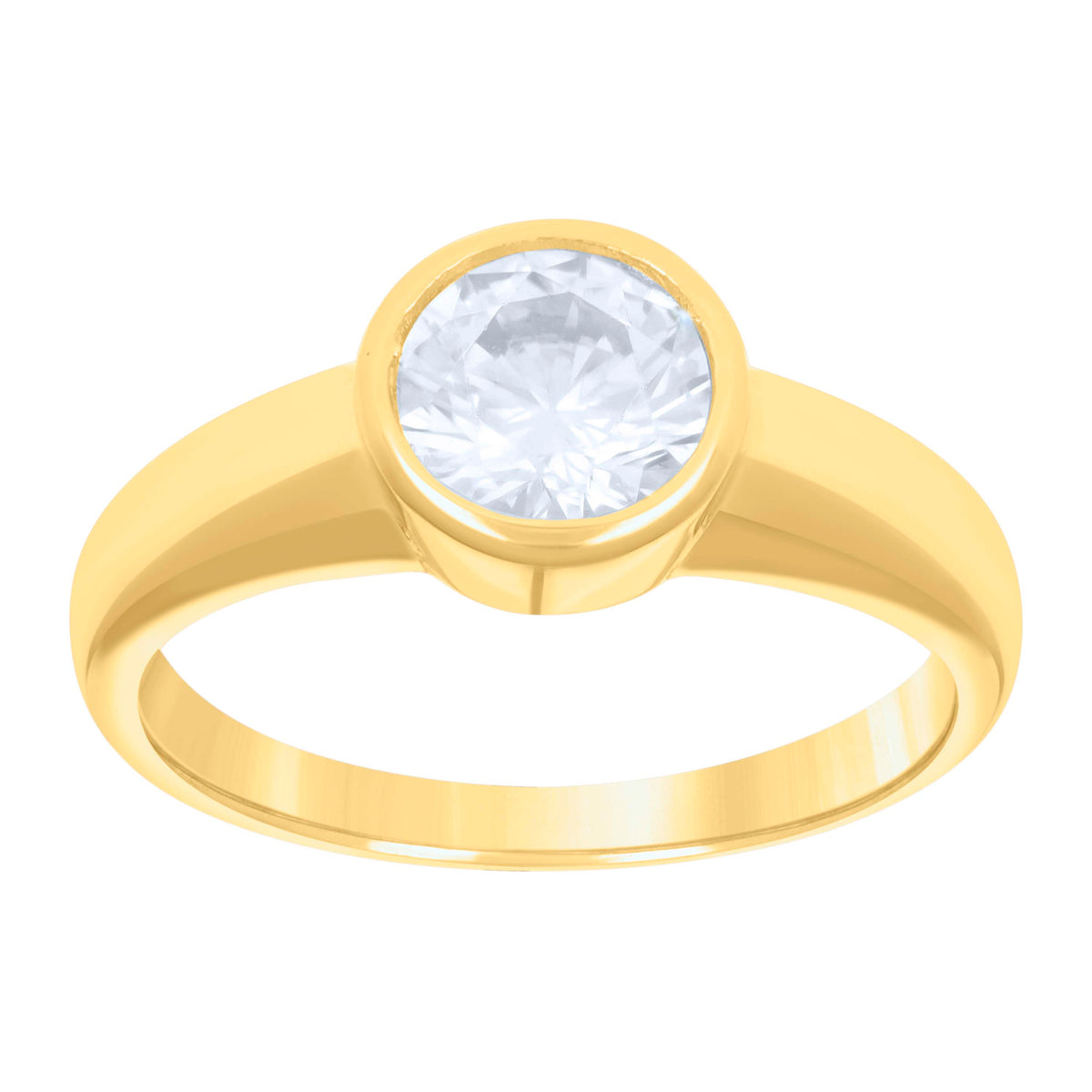 10K Yellow Gold Baby Cubic-Zirconia Fashion Ring