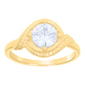 10K Yellow Gold Baby Cubic-Zirconia Fashion Ring