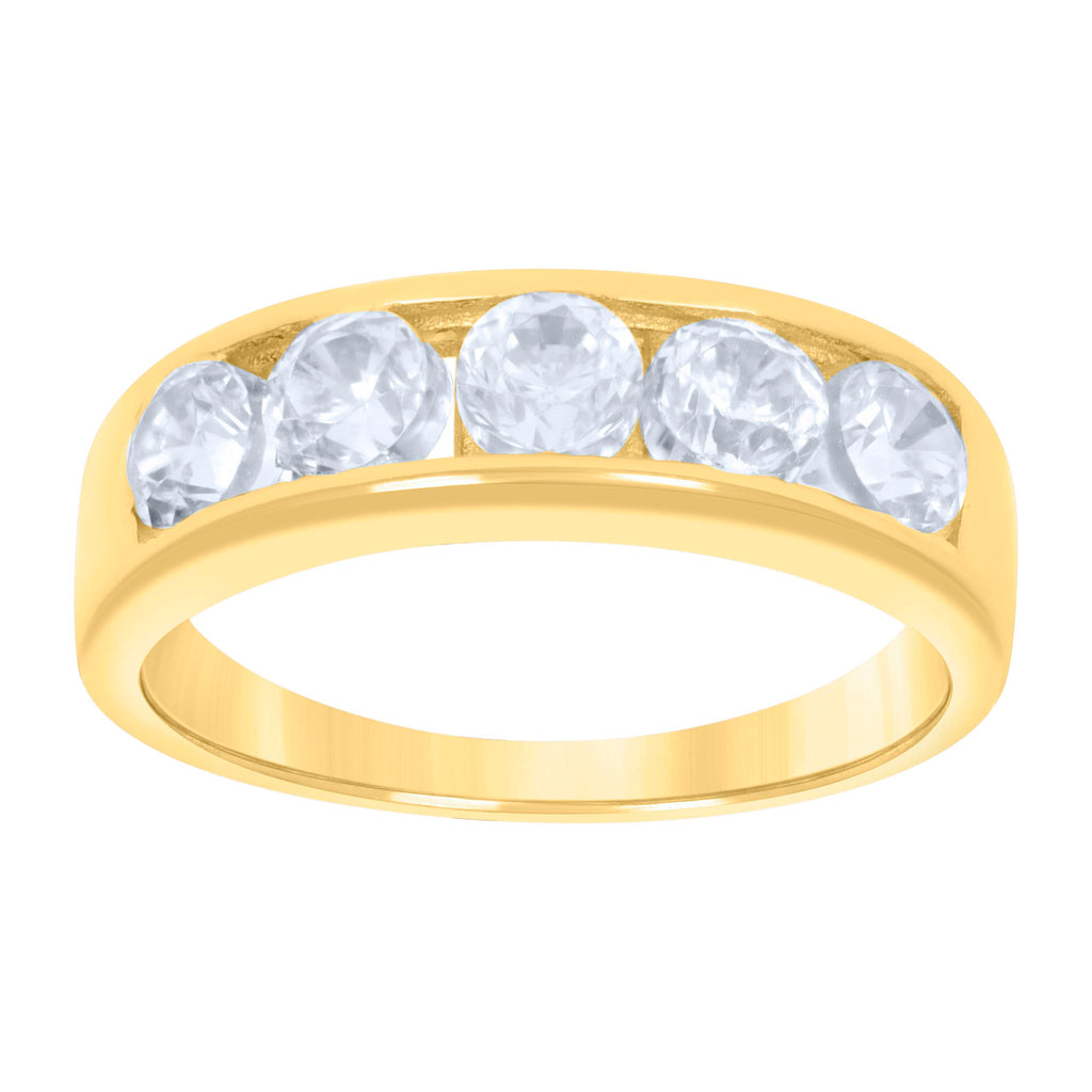 10K Yellow Gold Baby Cubic-Zirconia Fashion Ring