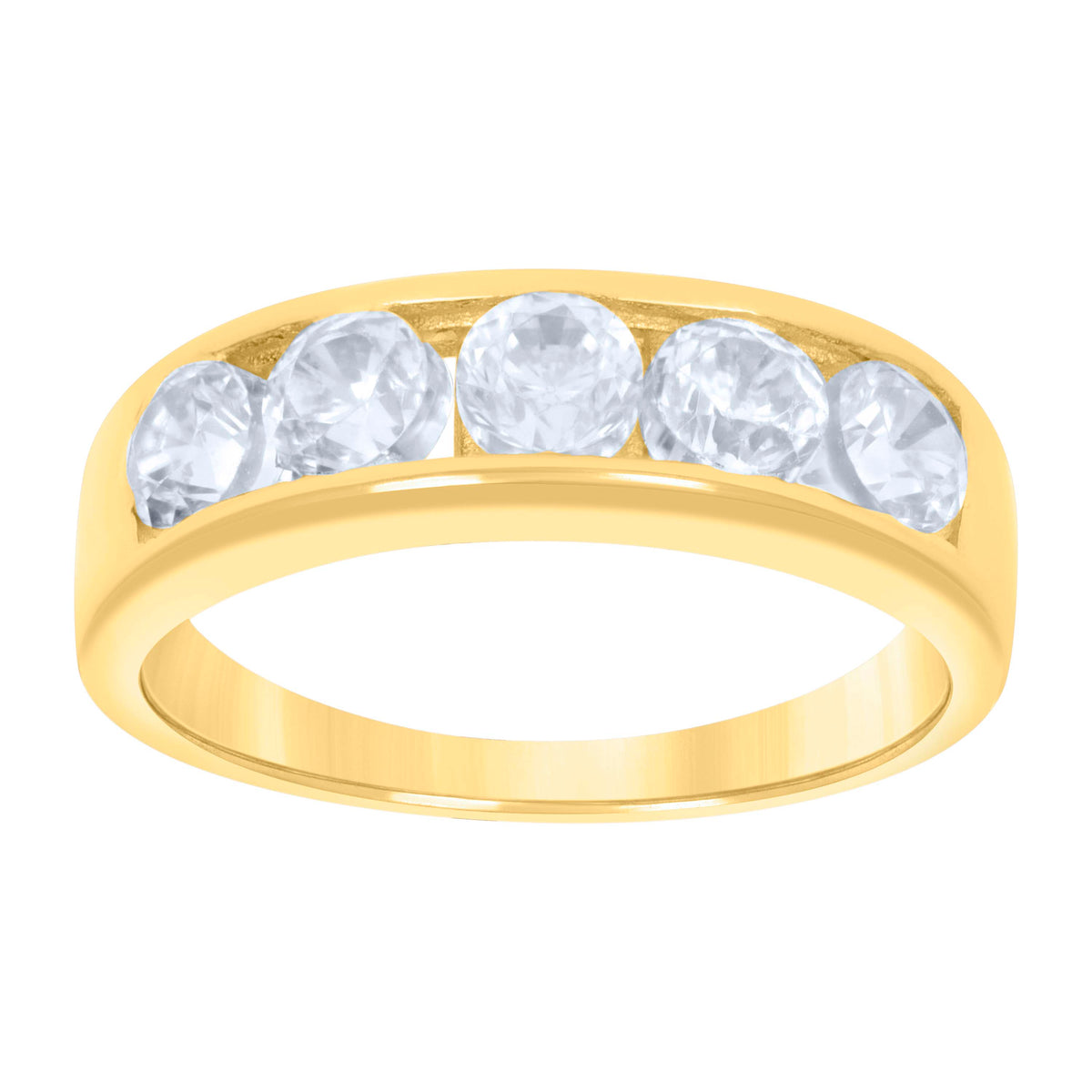 10K Yellow Gold Baby Cubic-Zirconia Fashion Ring