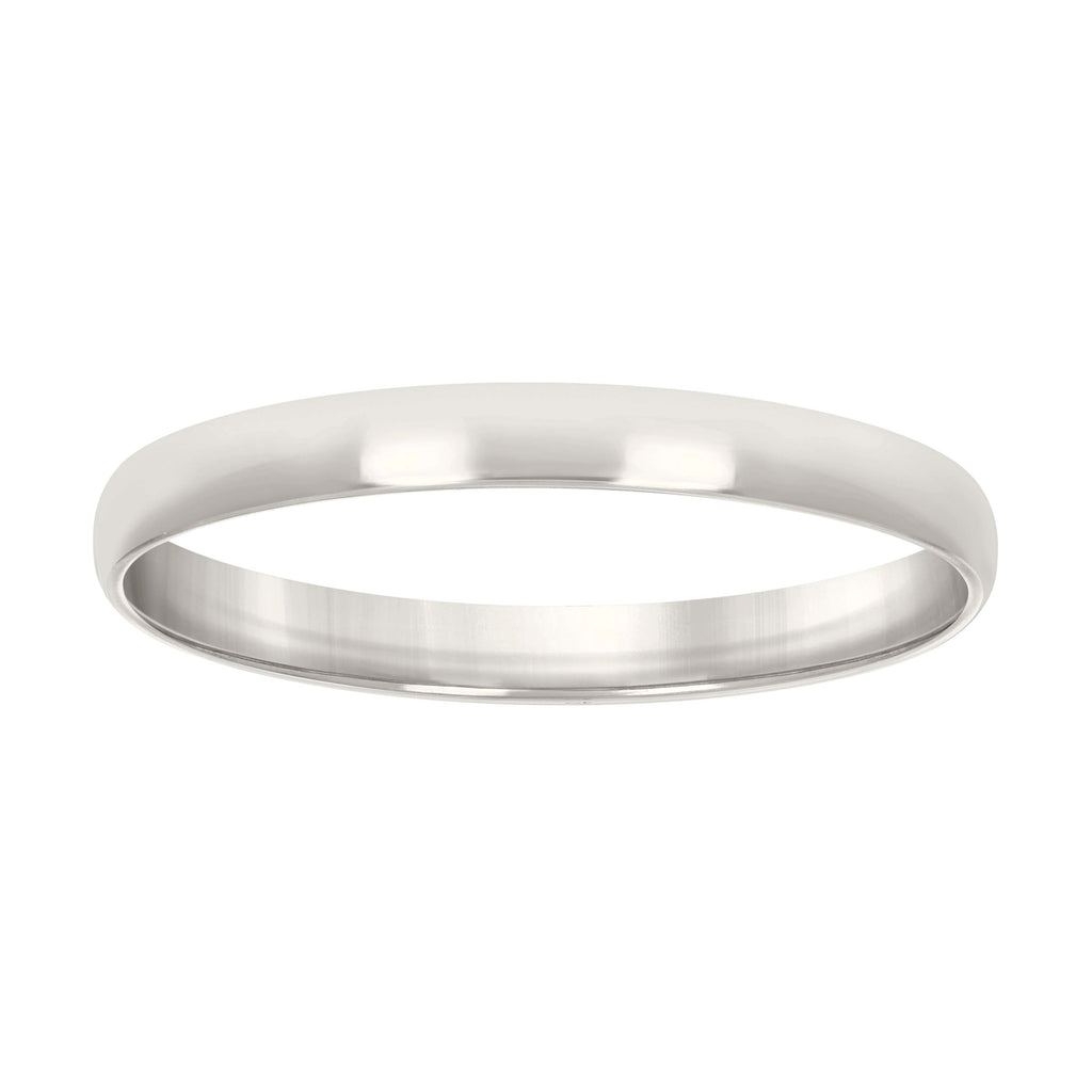 925 Sterling Silver Unisex Flat 3mm Comfort Fit Wedding Band Ring Size 8