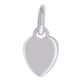 925 Sterling Silver Womens Engravable Disc Heart Charm Pendant