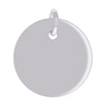 925 Sterling Silver Unisex Engravable Disc Round Fashion Charm Pendant