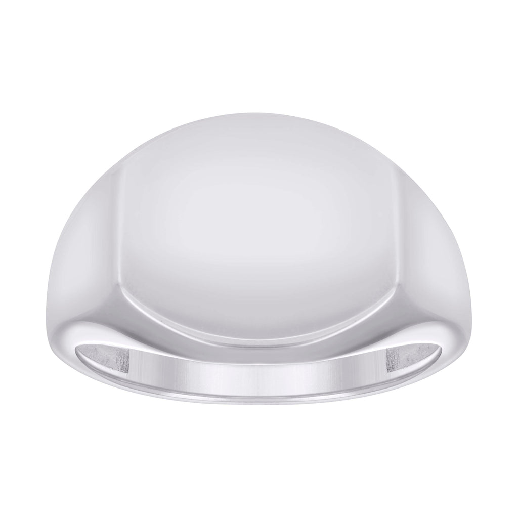 925 Sterling Silver Unisex Signet Ring Size 9