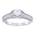 925 Sterling Silver Womens 1.39ct Moissanite Engagement Ring