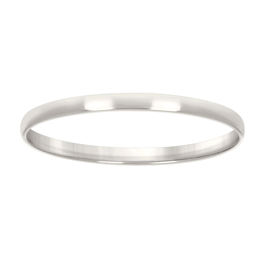 925 Sterling Silver Womens Comfort Fit Wedding Band 2mm Ring Size 14