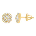925 Sterling Silver Yellow-tone Womens Moissanite 0.53ct Fashion Stud Earrings
