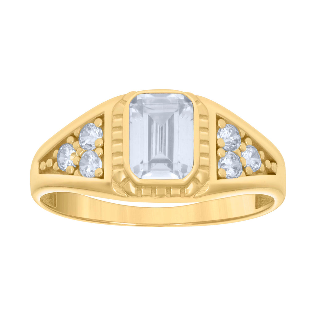 14K Gold Cubic Zirconia Ring