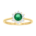 14K Gold Cubic Zirconia Ring
